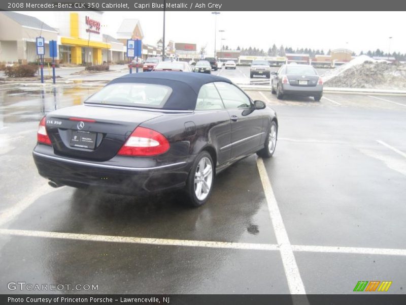 Capri Blue Metallic / Ash Grey 2008 Mercedes-Benz CLK 350 Cabriolet