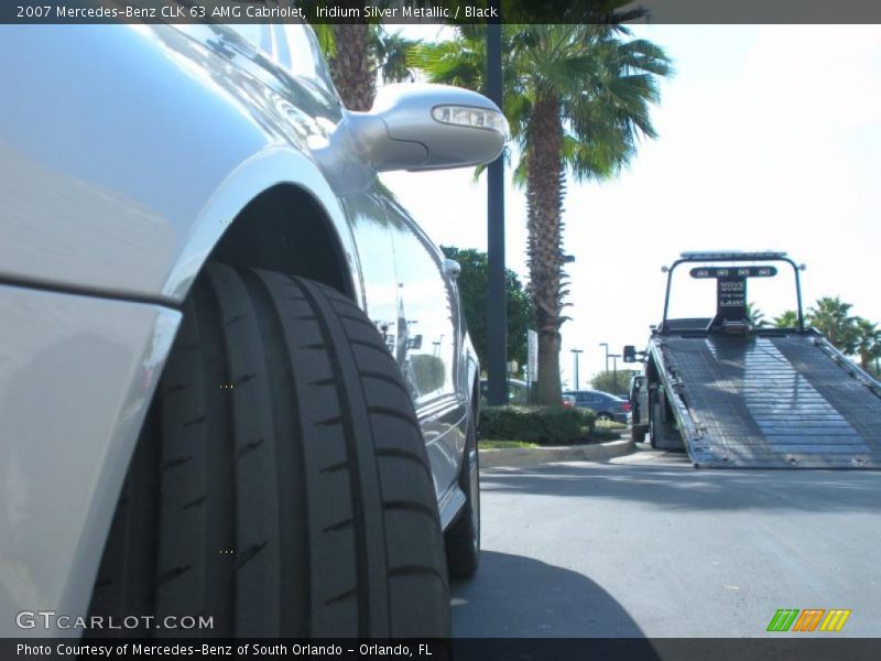 Iridium Silver Metallic / Black 2007 Mercedes-Benz CLK 63 AMG Cabriolet