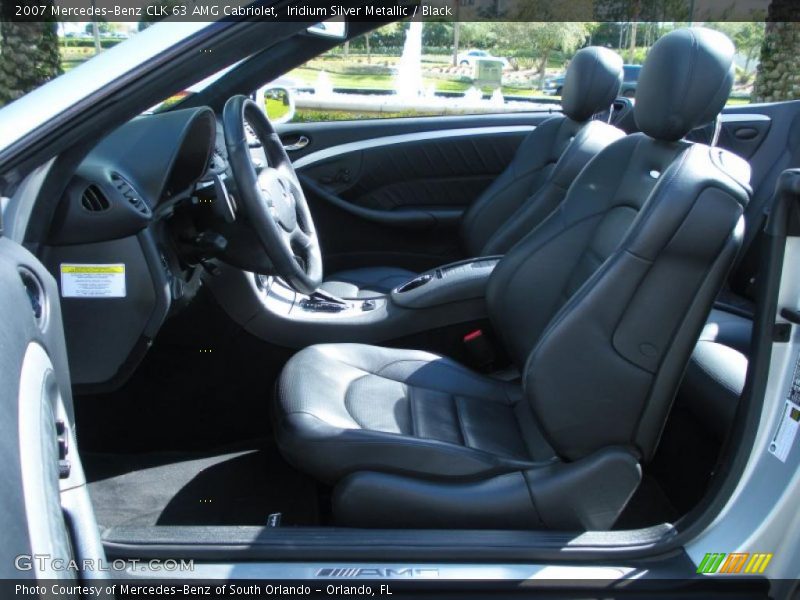 Iridium Silver Metallic / Black 2007 Mercedes-Benz CLK 63 AMG Cabriolet