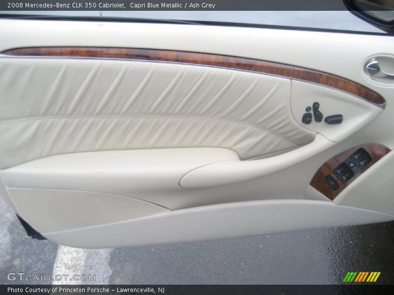 Capri Blue Metallic / Ash Grey 2008 Mercedes-Benz CLK 350 Cabriolet