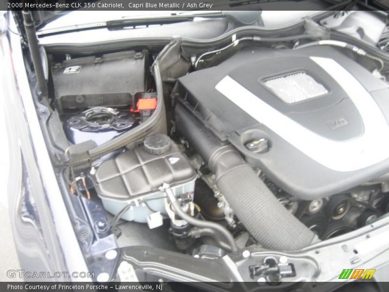 Capri Blue Metallic / Ash Grey 2008 Mercedes-Benz CLK 350 Cabriolet