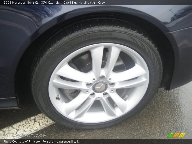 Capri Blue Metallic / Ash Grey 2008 Mercedes-Benz CLK 350 Cabriolet
