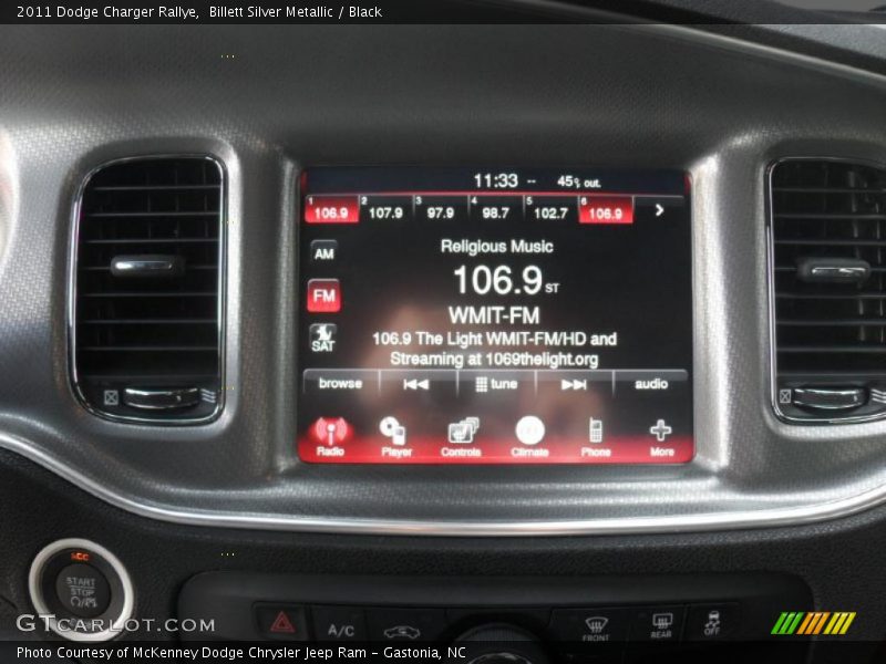 Controls of 2011 Charger Rallye