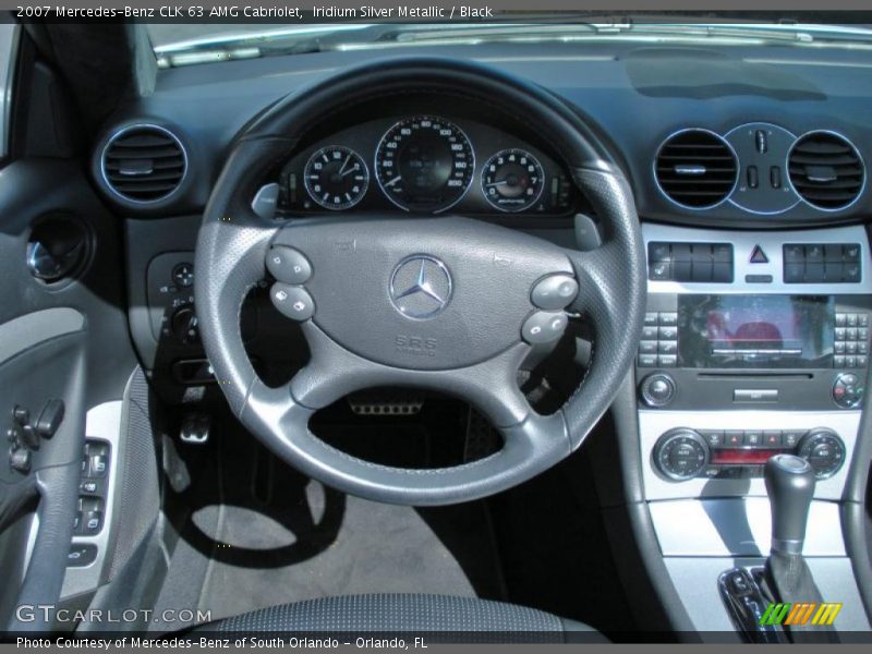 Iridium Silver Metallic / Black 2007 Mercedes-Benz CLK 63 AMG Cabriolet