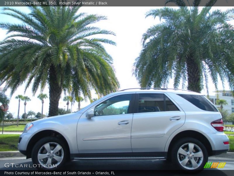 Iridium Silver Metallic / Black 2010 Mercedes-Benz ML 350
