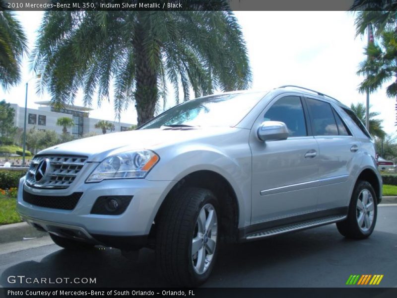 Iridium Silver Metallic / Black 2010 Mercedes-Benz ML 350