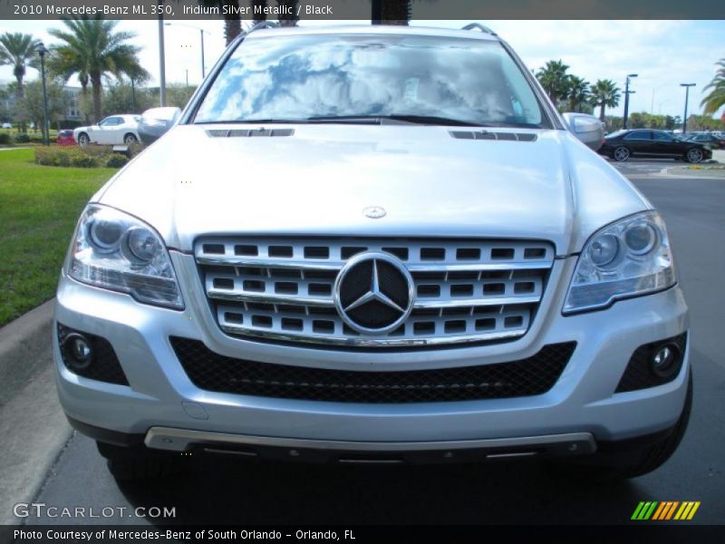Iridium Silver Metallic / Black 2010 Mercedes-Benz ML 350