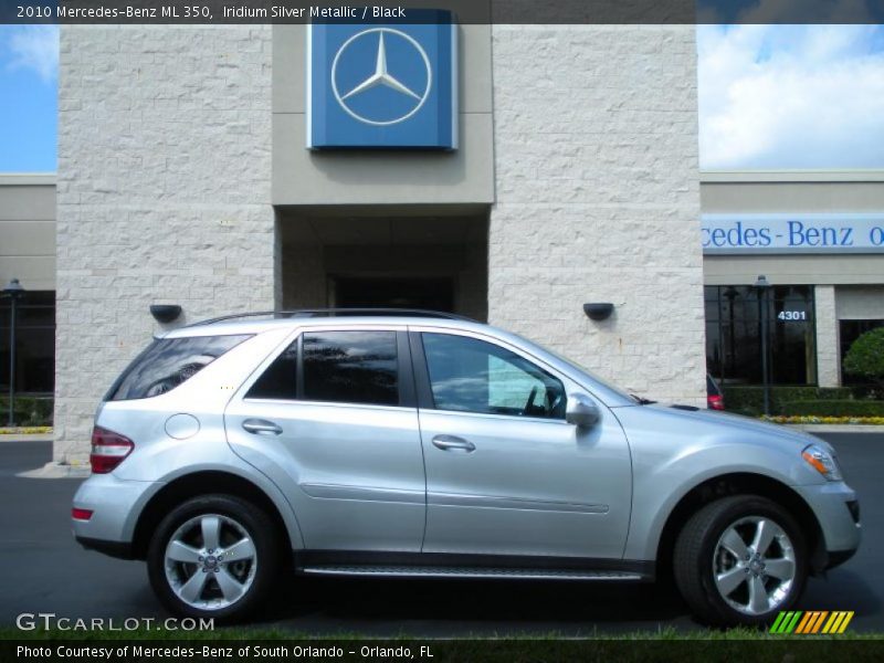 Iridium Silver Metallic / Black 2010 Mercedes-Benz ML 350