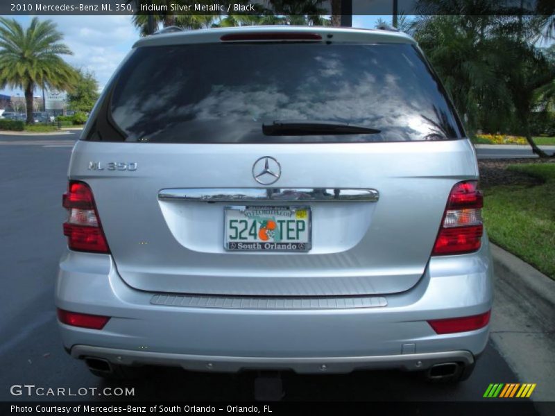 Iridium Silver Metallic / Black 2010 Mercedes-Benz ML 350