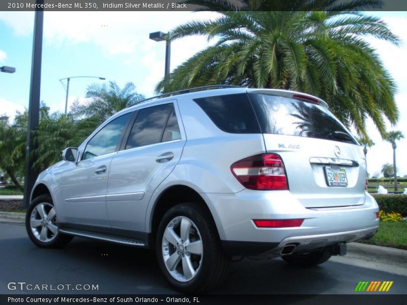 Iridium Silver Metallic / Black 2010 Mercedes-Benz ML 350