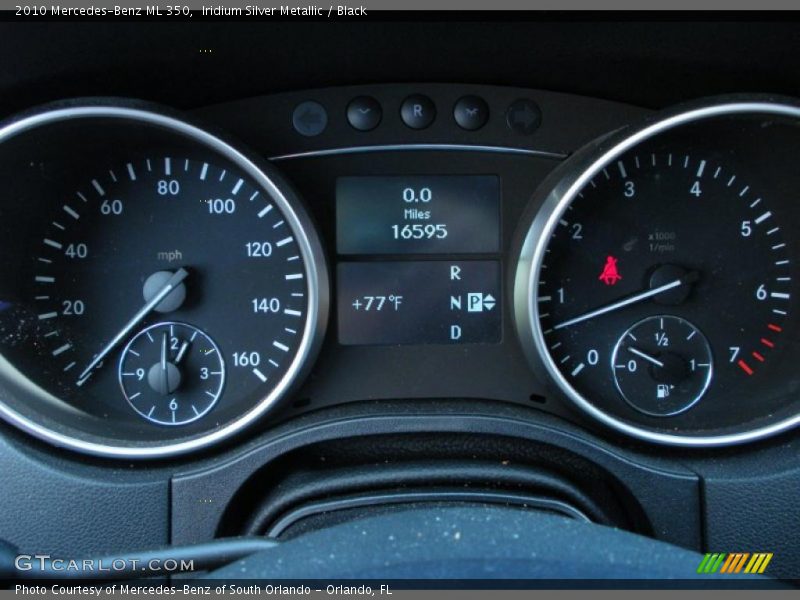 Iridium Silver Metallic / Black 2010 Mercedes-Benz ML 350