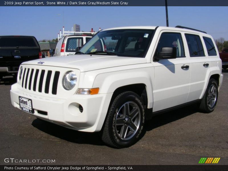Stone White / Dark Slate Gray/Medium Slate Gray 2009 Jeep Patriot Sport
