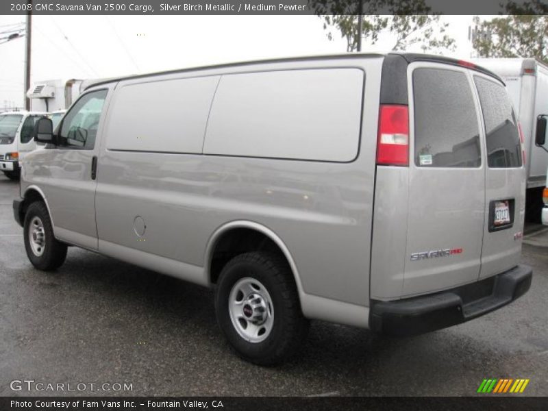 Silver Birch Metallic / Medium Pewter 2008 GMC Savana Van 2500 Cargo
