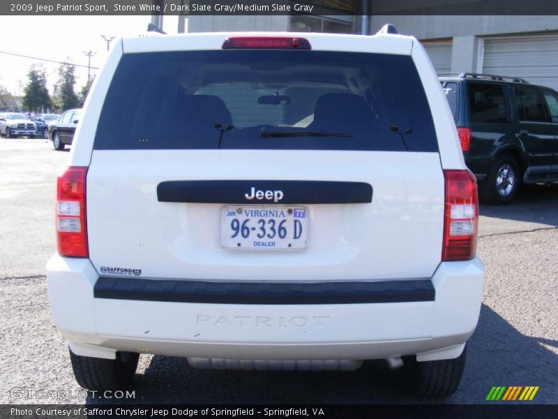 Stone White / Dark Slate Gray/Medium Slate Gray 2009 Jeep Patriot Sport