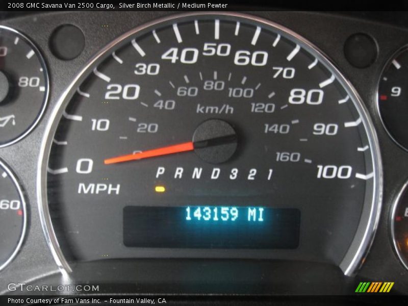Silver Birch Metallic / Medium Pewter 2008 GMC Savana Van 2500 Cargo