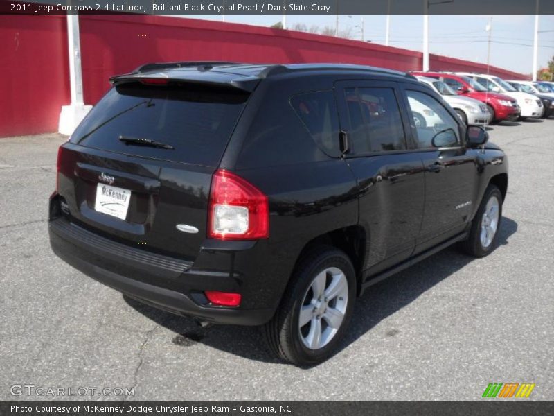 Brilliant Black Crystal Pearl / Dark Slate Gray 2011 Jeep Compass 2.4 Latitude