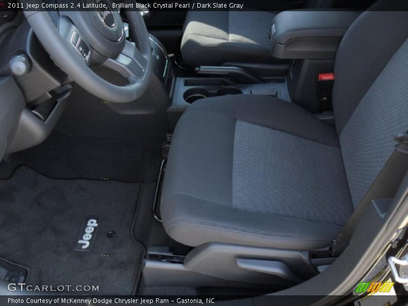 Brilliant Black Crystal Pearl / Dark Slate Gray 2011 Jeep Compass 2.4 Latitude