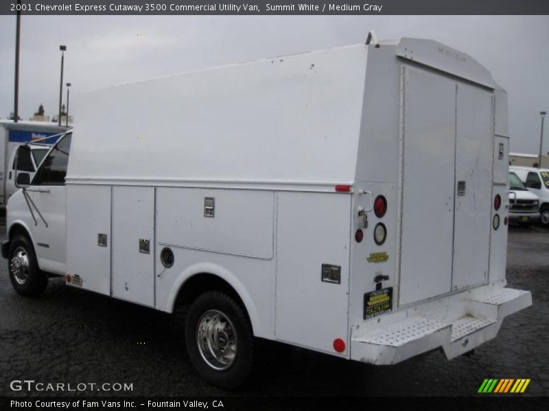Summit White / Medium Gray 2001 Chevrolet Express Cutaway 3500 Commercial Utility Van