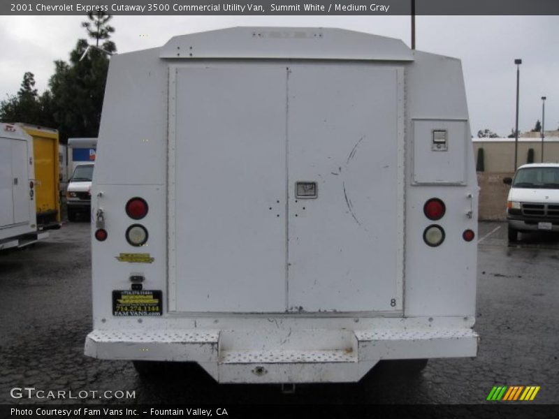 Summit White / Medium Gray 2001 Chevrolet Express Cutaway 3500 Commercial Utility Van