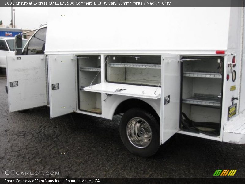 Summit White / Medium Gray 2001 Chevrolet Express Cutaway 3500 Commercial Utility Van