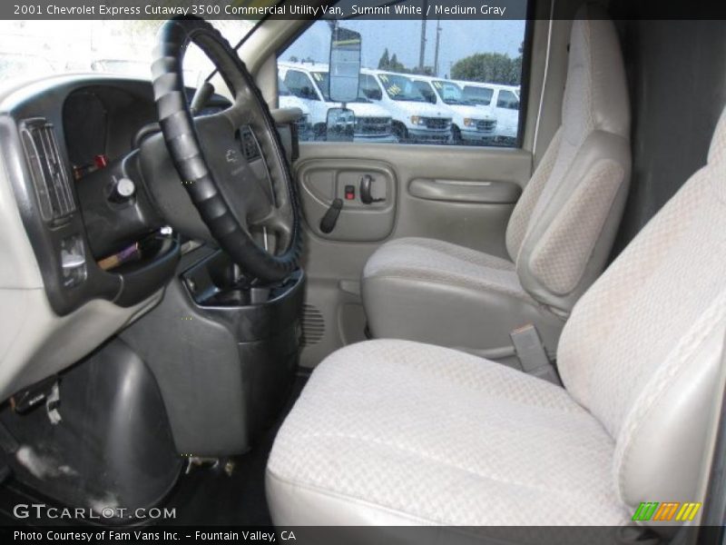 Summit White / Medium Gray 2001 Chevrolet Express Cutaway 3500 Commercial Utility Van
