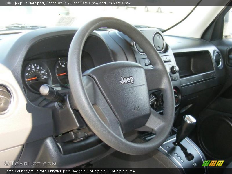 Stone White / Dark Slate Gray/Medium Slate Gray 2009 Jeep Patriot Sport