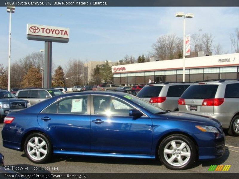 Blue Ribbon Metallic / Charcoal 2009 Toyota Camry SE V6