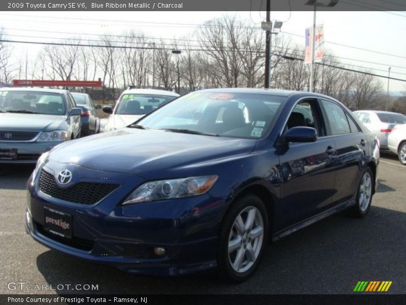 Blue Ribbon Metallic / Charcoal 2009 Toyota Camry SE V6