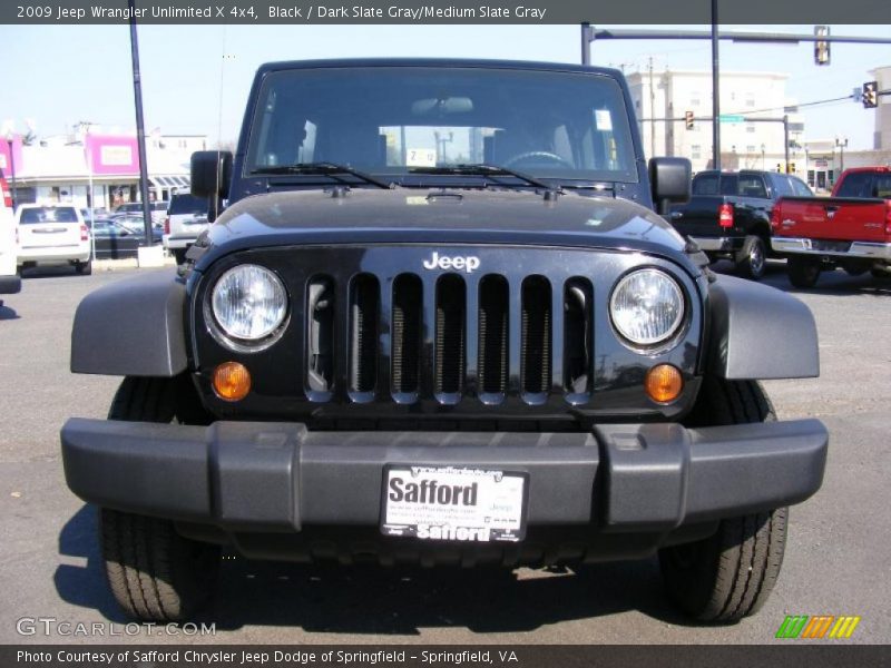 Black / Dark Slate Gray/Medium Slate Gray 2009 Jeep Wrangler Unlimited X 4x4