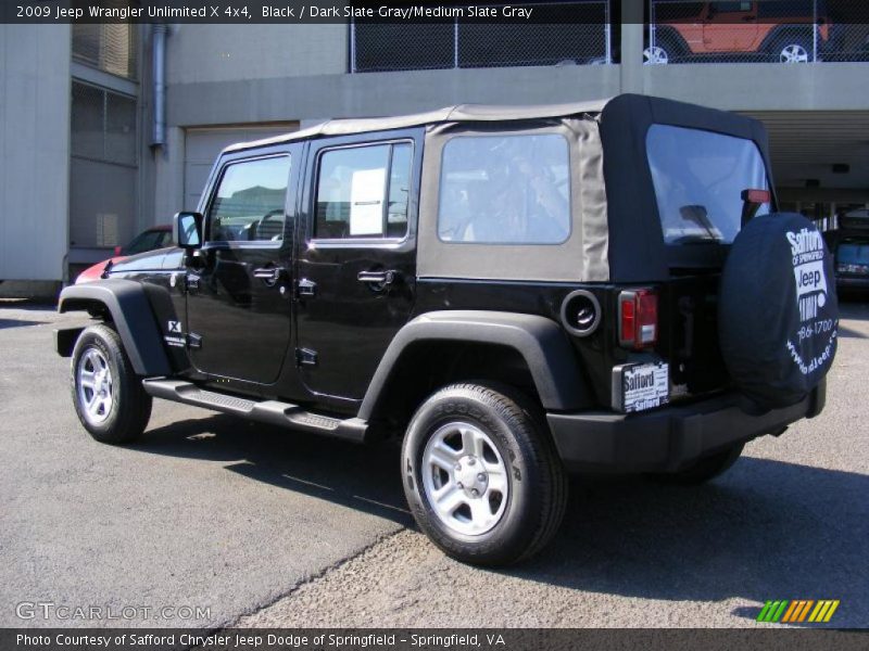 Black / Dark Slate Gray/Medium Slate Gray 2009 Jeep Wrangler Unlimited X 4x4
