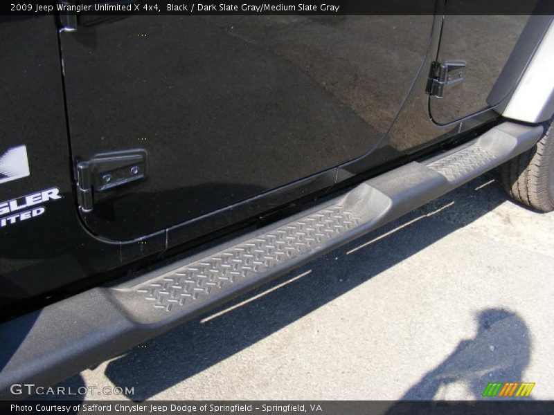 Black / Dark Slate Gray/Medium Slate Gray 2009 Jeep Wrangler Unlimited X 4x4