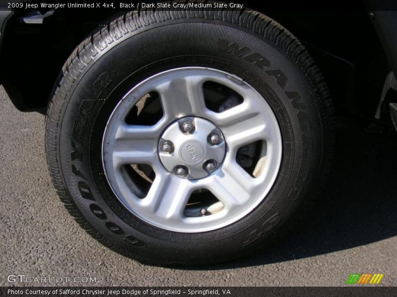 Black / Dark Slate Gray/Medium Slate Gray 2009 Jeep Wrangler Unlimited X 4x4