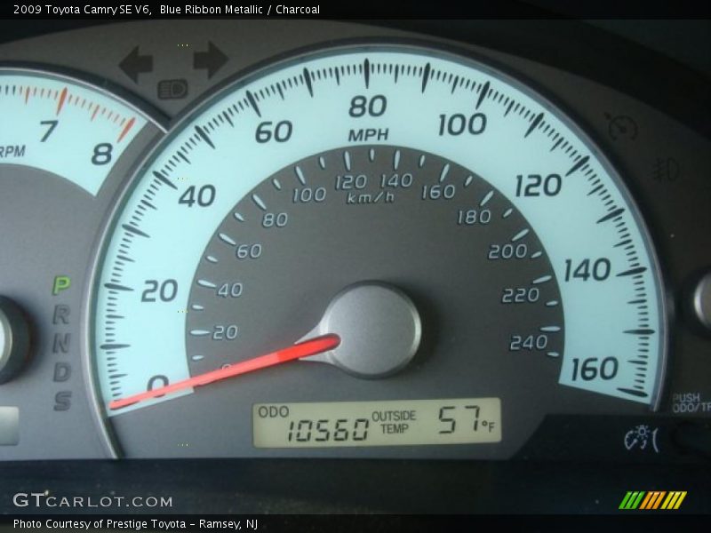 Blue Ribbon Metallic / Charcoal 2009 Toyota Camry SE V6