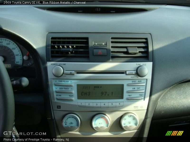 Blue Ribbon Metallic / Charcoal 2009 Toyota Camry SE V6