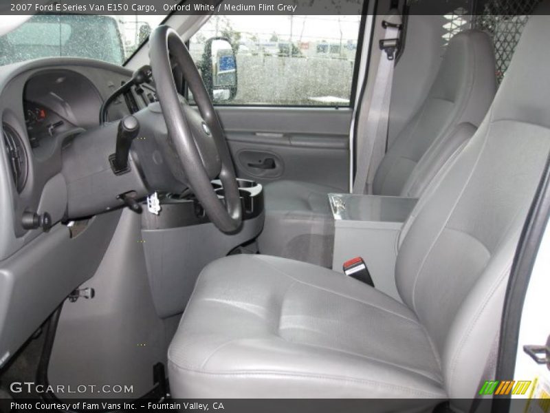 Oxford White / Medium Flint Grey 2007 Ford E Series Van E150 Cargo