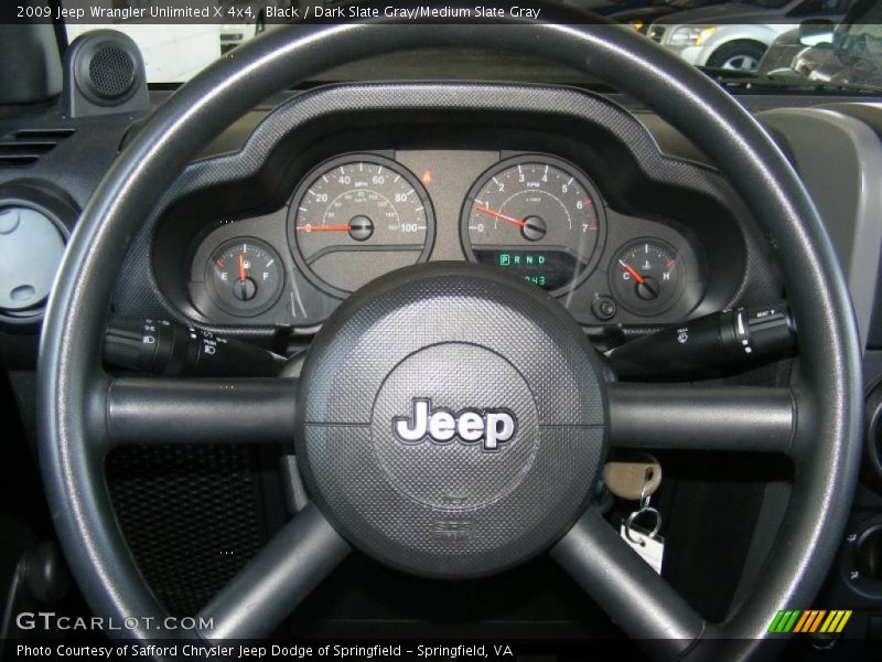 Black / Dark Slate Gray/Medium Slate Gray 2009 Jeep Wrangler Unlimited X 4x4
