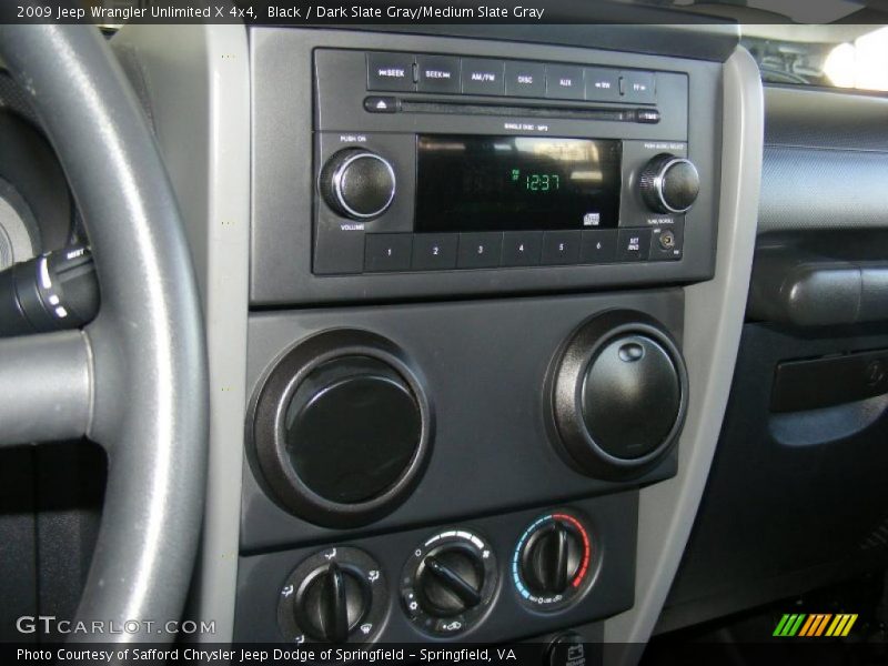 Black / Dark Slate Gray/Medium Slate Gray 2009 Jeep Wrangler Unlimited X 4x4