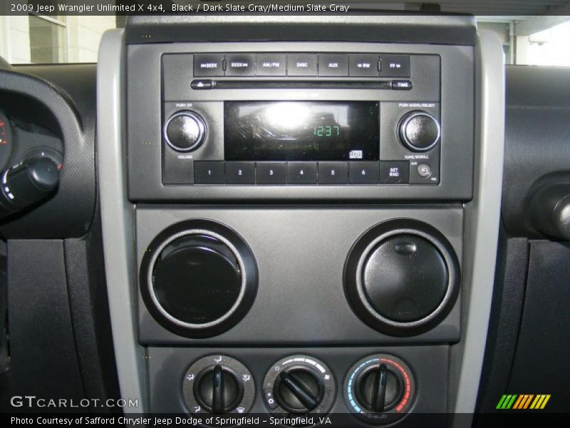 Black / Dark Slate Gray/Medium Slate Gray 2009 Jeep Wrangler Unlimited X 4x4