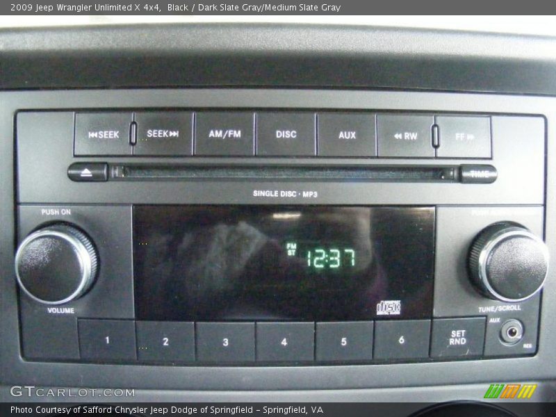 Black / Dark Slate Gray/Medium Slate Gray 2009 Jeep Wrangler Unlimited X 4x4
