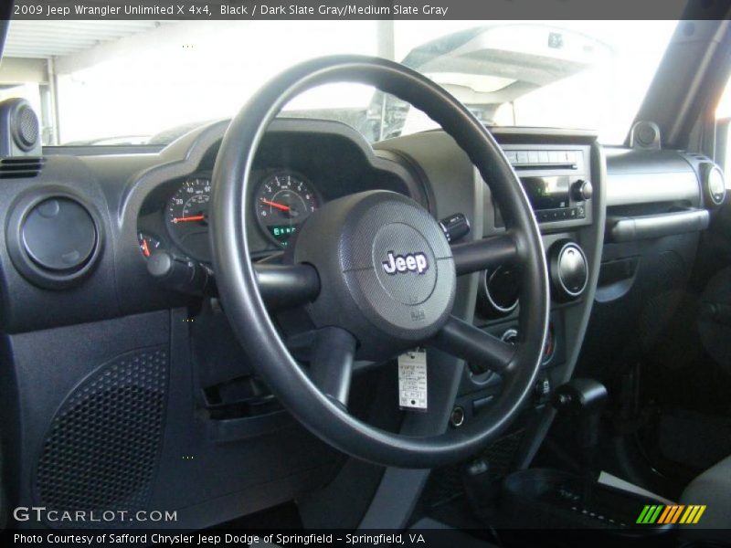 Black / Dark Slate Gray/Medium Slate Gray 2009 Jeep Wrangler Unlimited X 4x4