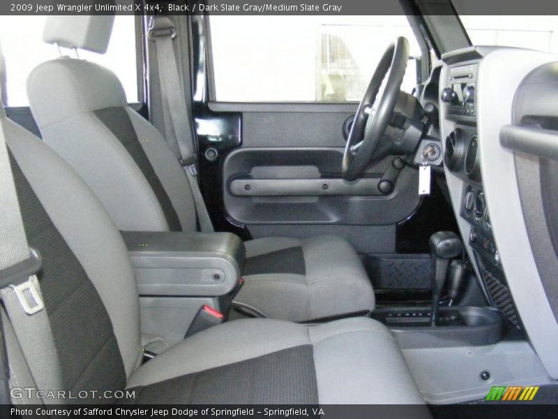 Black / Dark Slate Gray/Medium Slate Gray 2009 Jeep Wrangler Unlimited X 4x4