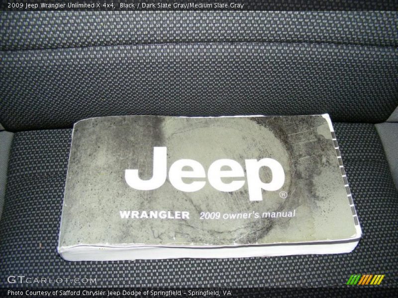 Black / Dark Slate Gray/Medium Slate Gray 2009 Jeep Wrangler Unlimited X 4x4