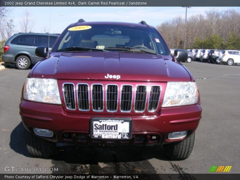 Dark Garnet Red Pearlcoat / Sandstone 2002 Jeep Grand Cherokee Limited 4x4