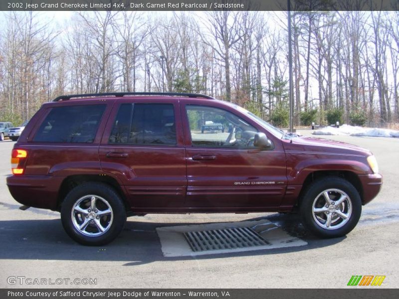 Dark Garnet Red Pearlcoat / Sandstone 2002 Jeep Grand Cherokee Limited 4x4