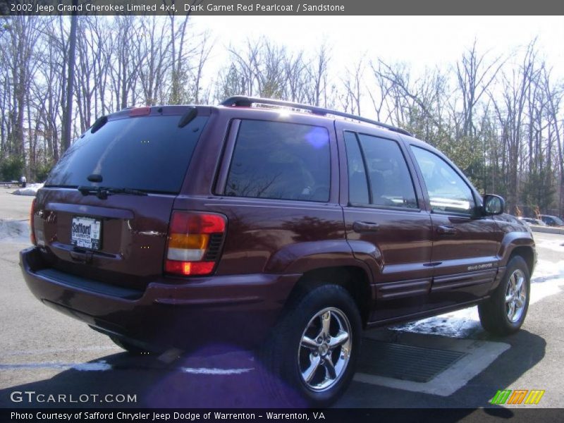 Dark Garnet Red Pearlcoat / Sandstone 2002 Jeep Grand Cherokee Limited 4x4