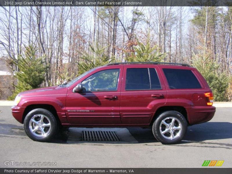  2002 Grand Cherokee Limited 4x4 Dark Garnet Red Pearlcoat