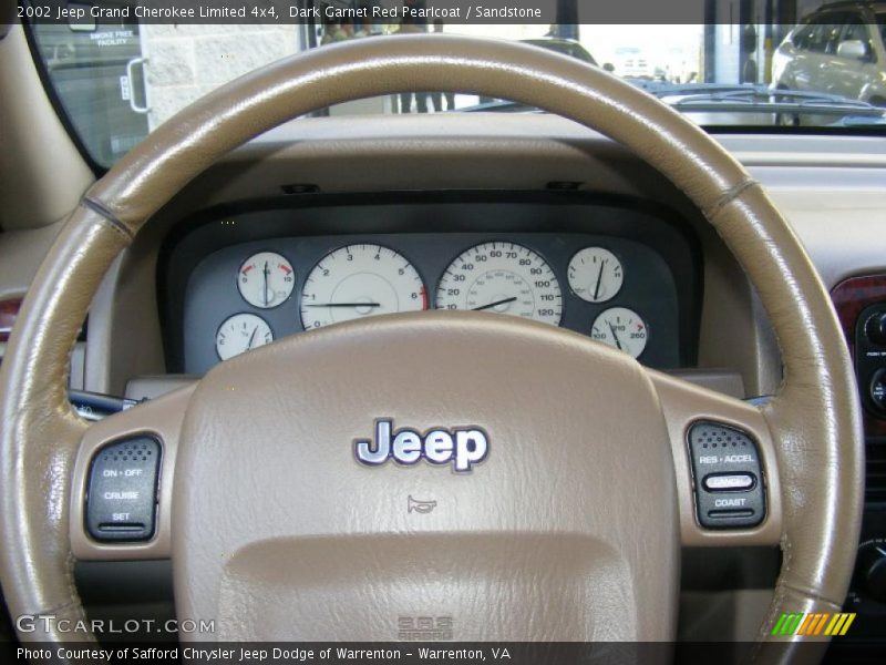 Dark Garnet Red Pearlcoat / Sandstone 2002 Jeep Grand Cherokee Limited 4x4
