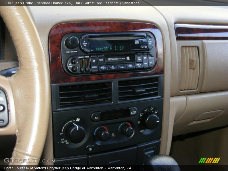 Dark Garnet Red Pearlcoat / Sandstone 2002 Jeep Grand Cherokee Limited 4x4