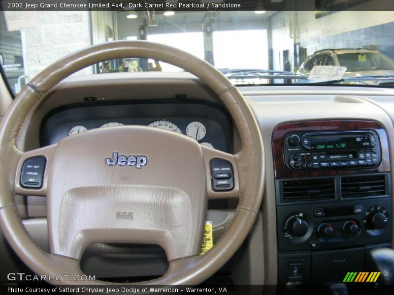 Dark Garnet Red Pearlcoat / Sandstone 2002 Jeep Grand Cherokee Limited 4x4