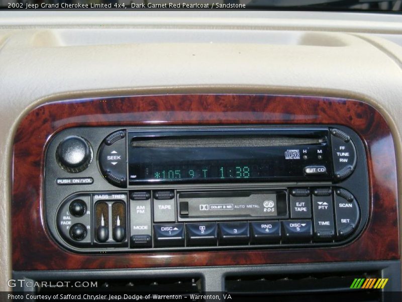 Dark Garnet Red Pearlcoat / Sandstone 2002 Jeep Grand Cherokee Limited 4x4